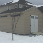 Double doors with glass for storage